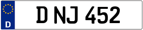 Trailer License Plate